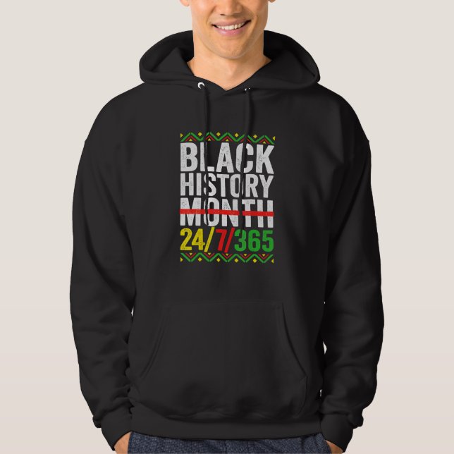 Veste À Capuche Mois de l'histoire des Noirs 247365 Pride Africain (Devant)
