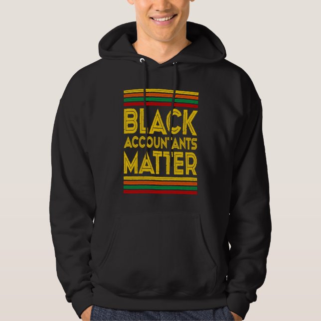 Veste À Capuche Mois de l'histoire des Noirs  Les comptables noirs (Devant)