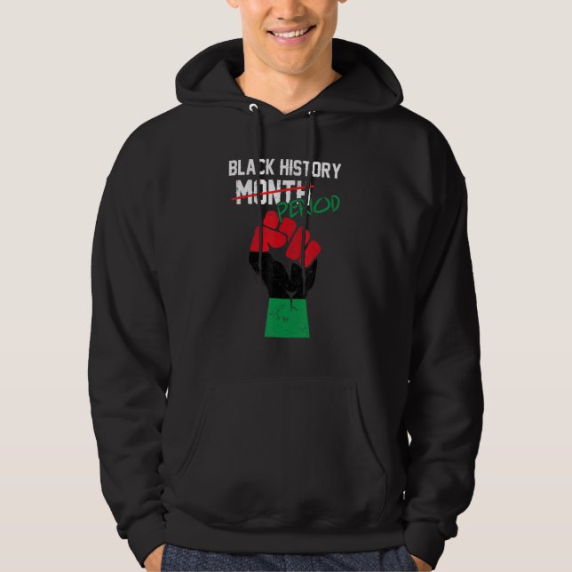 Veste À Capuche Mois de l'histoire des Noirs Période Mélanine Afri (Devant)