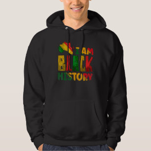 Veste À Capuche Mois de l'histoire noire Je suis Noir Histoire Fie