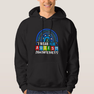 Veste À Capuche Mois de Sensibilisation sur l'autisme couleur bleu