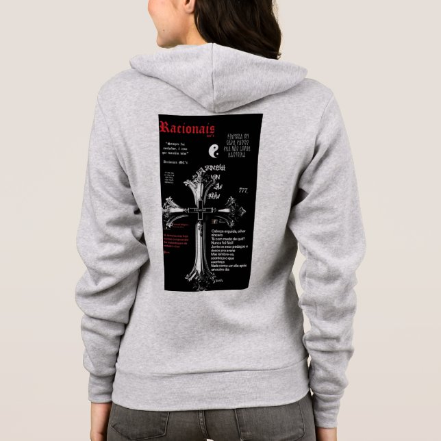 Veste À Capuche moletom de racionais (Dos)