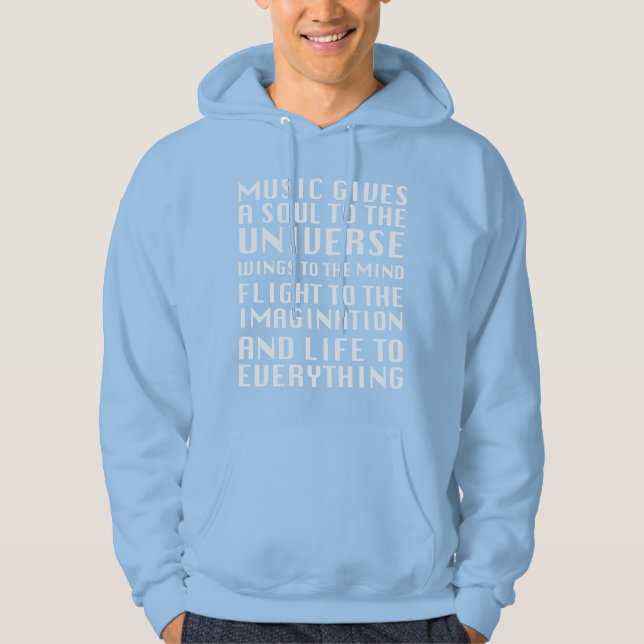 Veste À Capuche Moletom - StudioMix - La musique donne une âme (Devant)