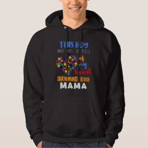 Veste À Capuche Mommy Mama Piece Boy Puzzle Sensibilisation sur l'