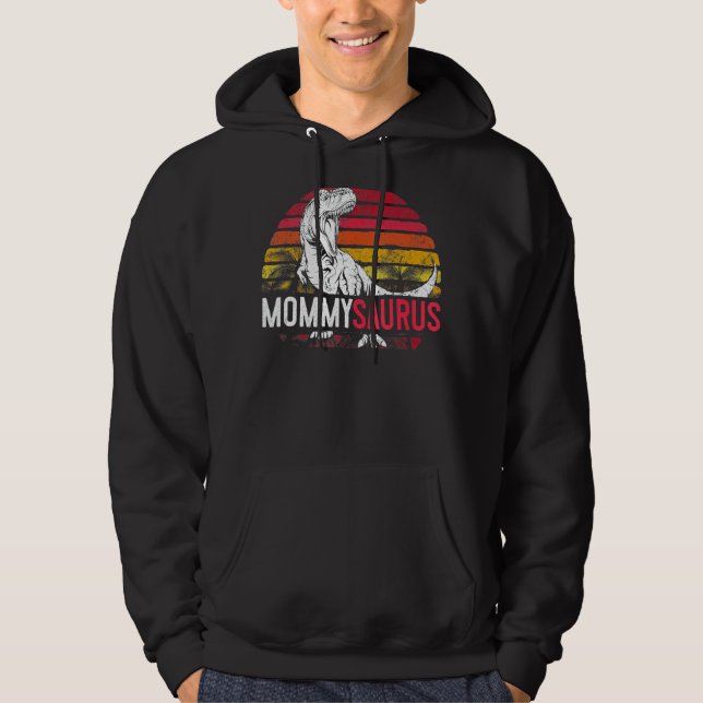 Veste À Capuche Mommysaurus Rex Dinosaur Mama Saurus Fam de la mèr (Devant)