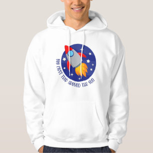 Veste À Capuche Mon 1er voyage autour du soleil Gif d'anniversaire