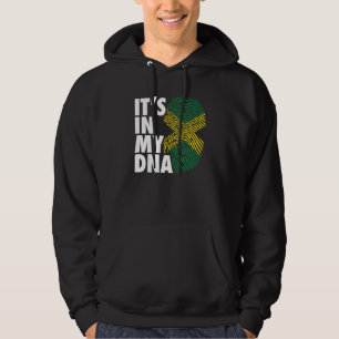 Veste À Capuche Mon ADN empreinte digitale Jamaïque Fierté Héritag
