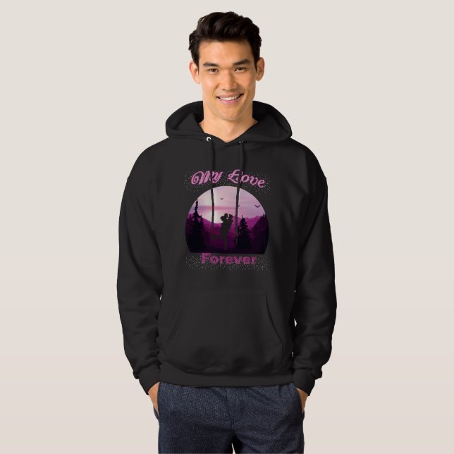 Veste À Capuche mon amour pour toujours (Devant entier)