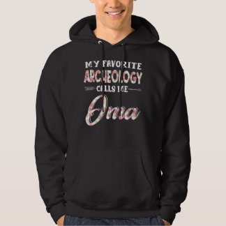 Veste À Capuche Mon Archéologie Préférée M'Appelle Oma Floral