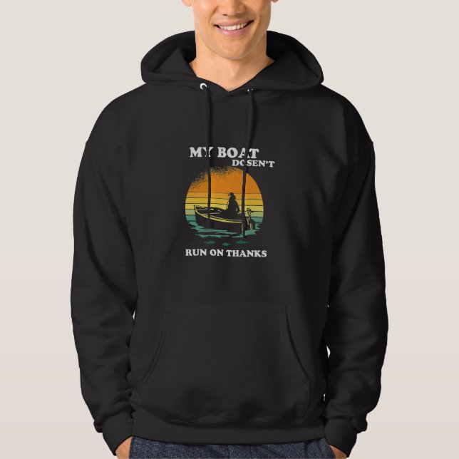 Veste À Capuche Mon bateau ne fonctionne pas grâce (Devant)