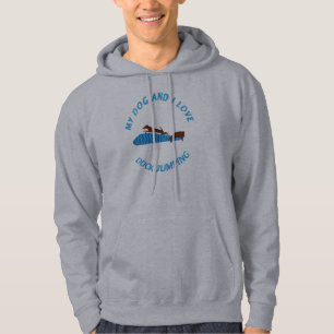 Veste À Capuche Mon chien et moi aiment sauter de dock