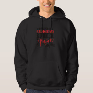 Veste À Capuche Mon coureur de fond favori m'appelle maman funn
