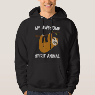 Veste À Capuche Mon Étonnant Animal Esprit Est Un Slo Sucré Mignon