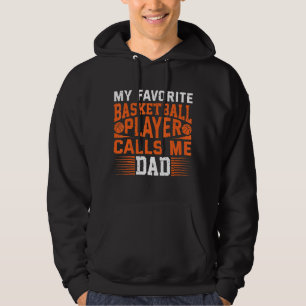 Veste À Capuche Mon Joueur De Basket Favori M'appelle Papa 1