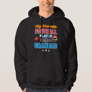 Veste À Capuche Mon Joueur De Football Préféré M'Appelle Grand Pèr