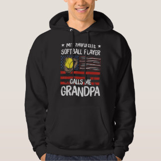 Veste À Capuche Mon Joueur De Softball Favori M'Appelle Mon Favori