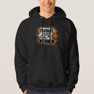 Veste À Capuche Mon Joueur Favori M'Appelle Maman Basketball Moth