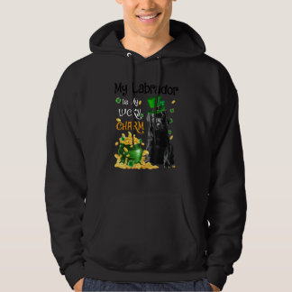 Veste À Capuche Mon Labrador noir est mon porte-bonheur Chien mign