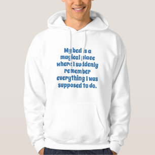 Veste À Capuche Mon Lit Est Un Endroit Magique