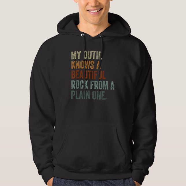 Veste À Capuche Mon Outil Connaît Un Beau Rocher D'Un V Simple (Devant)