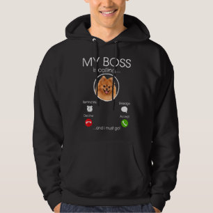 Veste À Capuche Mon Patron Appelle Drôle L'Amour Du Chien De race