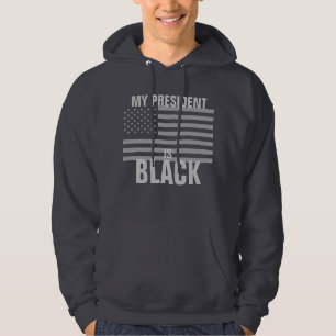 Veste À Capuche Mon président est noir