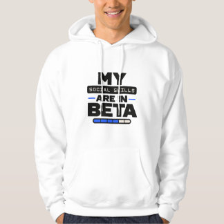 Veste À Capuche Mon Tee Drôle d'Introverti « Mes Compétences Socia
