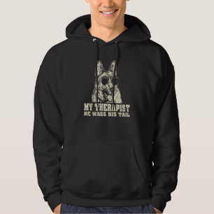 Veste À Capuche Mon thérapeute il remue sa queue berger allemand