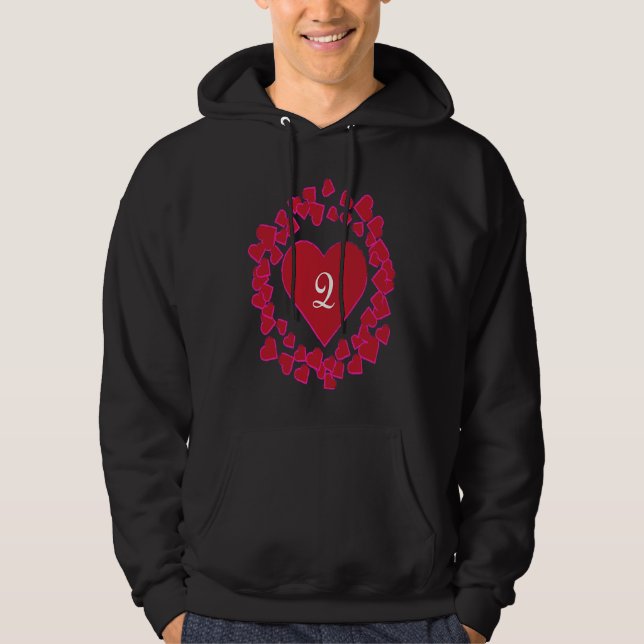 Veste À Capuche Monogram Q  Heart Wreath Shape (Devant)