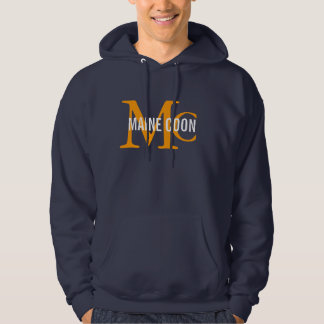 Veste À Capuche Monogramme de race de chat de ragondin du Maine