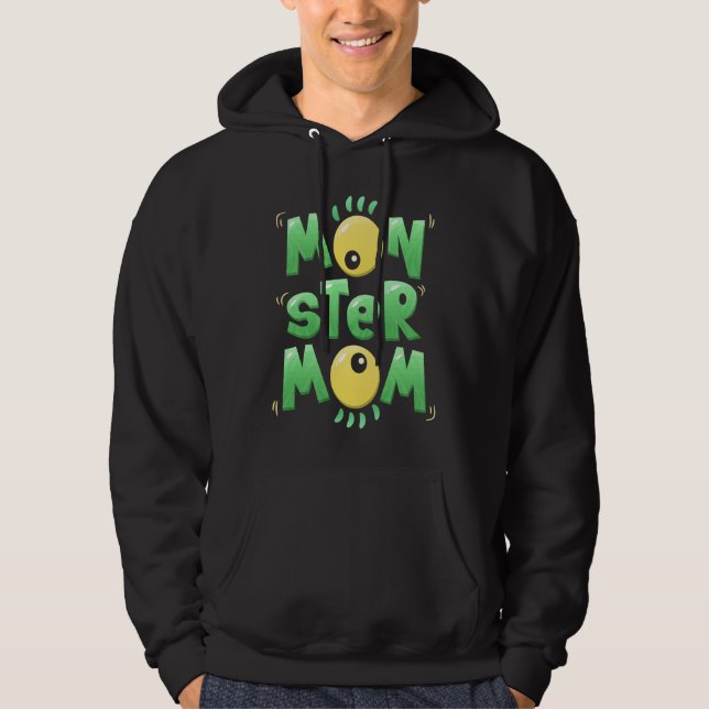 Veste À Capuche Monster Mom Funny Halloween Mommy Scary Monster Ey (Devant)