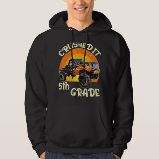 Veste À Capuche Monster Truck L'A Écrasé Cinquième Grade Out Pour 