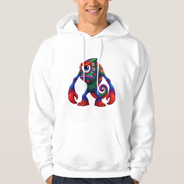 Veste À Capuche Monstre borgne saisissant (Devant)