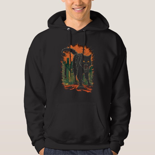 Veste À Capuche Monstre de chat géant pour chat (Devant)