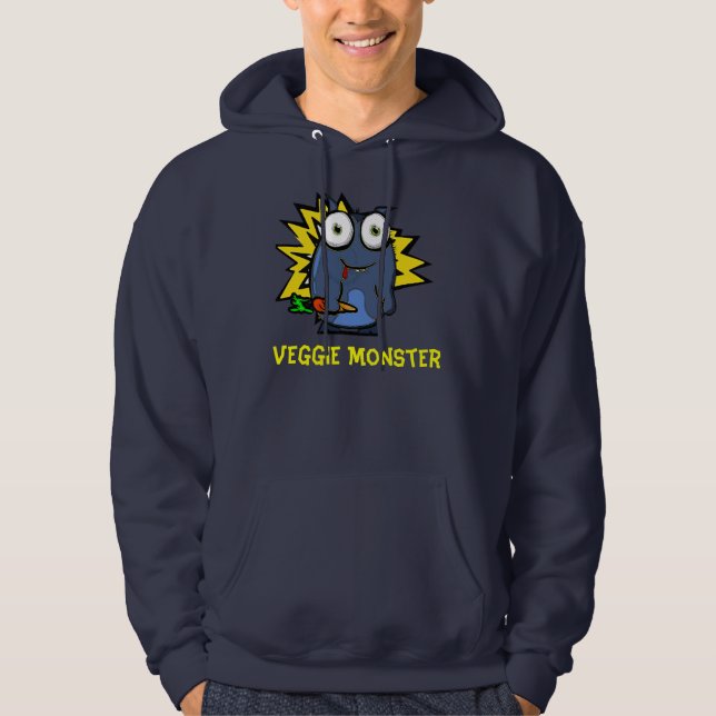 Veste À Capuche Monstre végétarien Hoody (Devant)