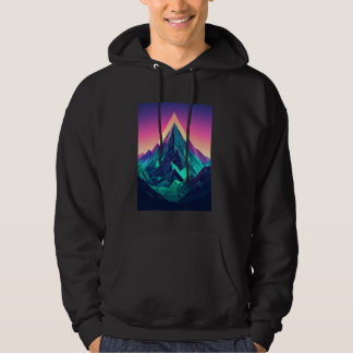 Veste À Capuche Montagnes cybernétiques futuristes avec un aspect