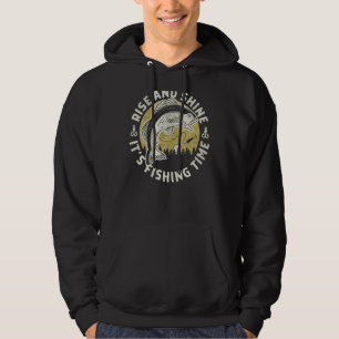 Veste À Capuche Monter & Briller C'Est Temps De Pêche Drôle Pêcheu
