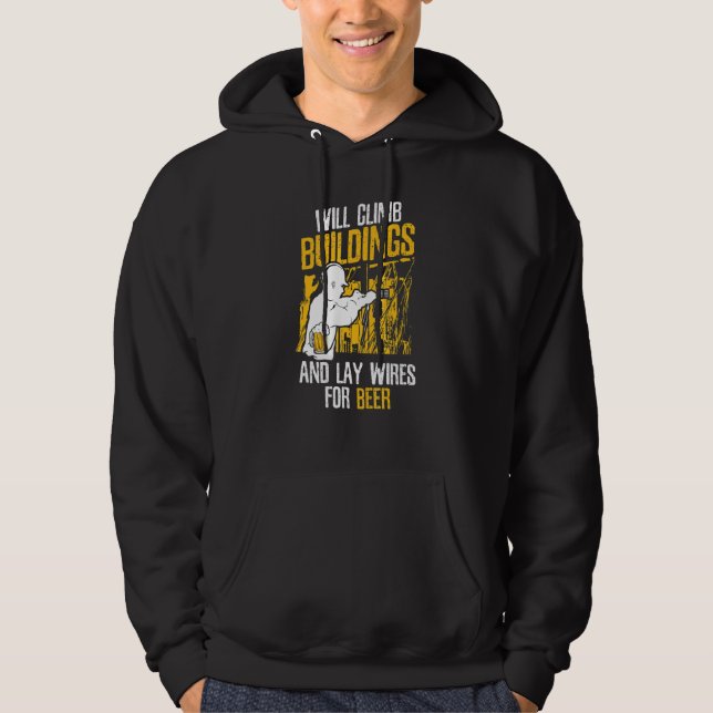 Veste À Capuche Montera Sur Les Bâtiments Pour Bière  Construction (Devant)