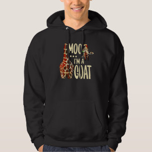 Veste À Capuche Moo Je suis une chèvre drôle Giraffe Zoo de vache 