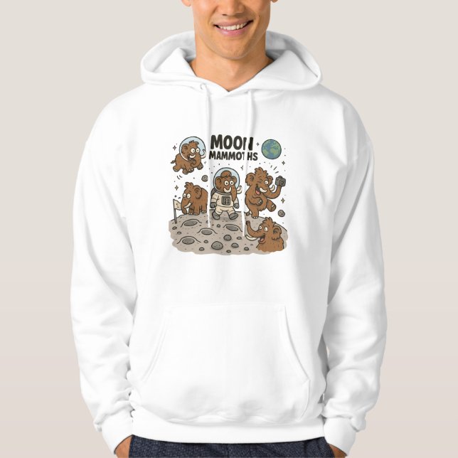 Veste À Capuche MOON MAMMOTHS drôle (Devant)