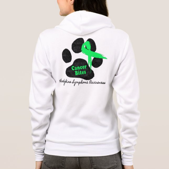 Veste À Capuche Morsures de cancer - Sensibilisation au cancer (Dos)