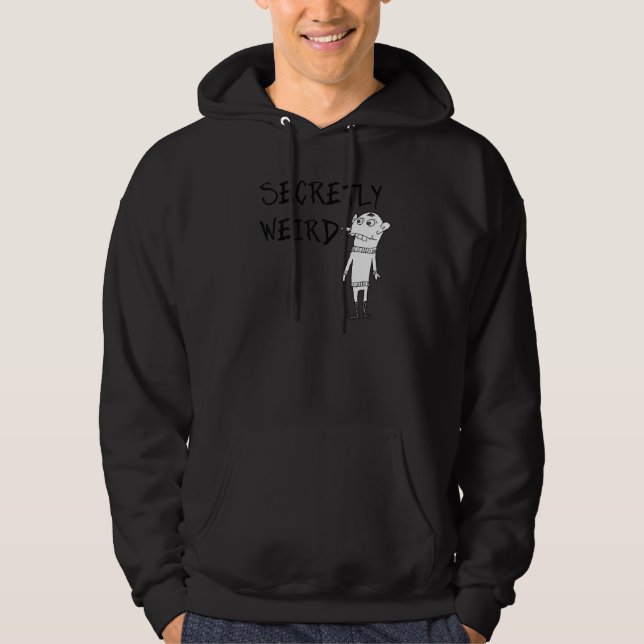 Veste À Capuche Mot mystérieusement bizarre  1 (Devant)