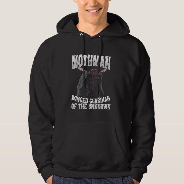 Veste À Capuche Mothman Winged Guardian De L'Inconnu Cryptid (Devant)