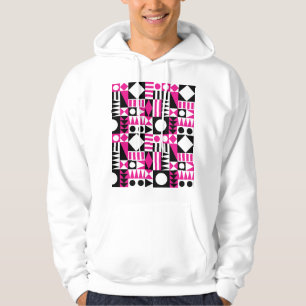 Veste À Capuche Motif abstrait moderne du milieu du siècle.