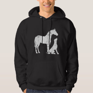 Veste À Capuche Motif CHEVAL et CHIEN pour femmes et hommes. Chien