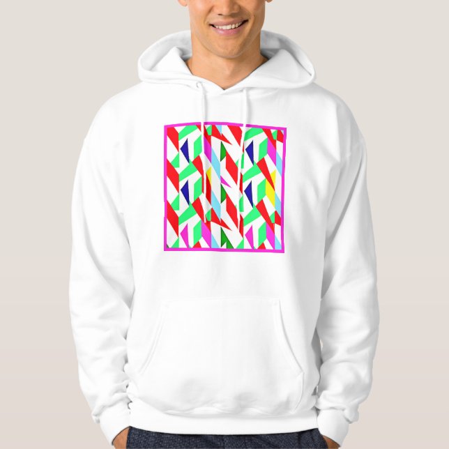 Veste À Capuche Motif Chromatique Coloré (Devant)