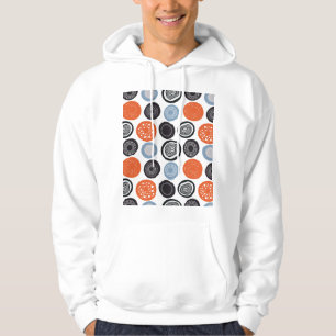 Veste À Capuche Motif de cercle géométrique créatif et coloré.