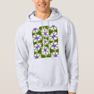 Veste À Capuche Motif de fleurs blanches