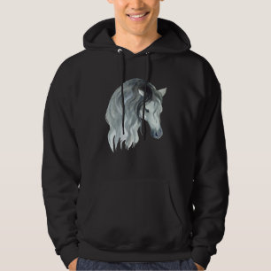 Veste À Capuche Motif de jolie jument de cheval Écurie de chevaux