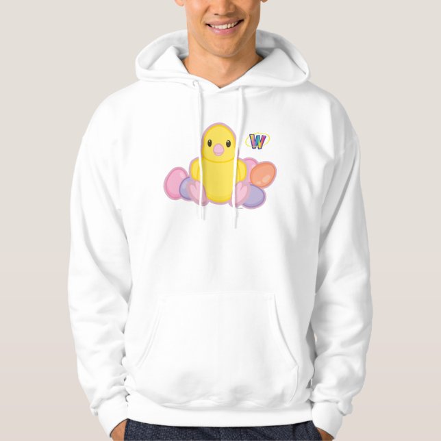 Veste À Capuche Motif de poussin de ressort de Lil (Devant)